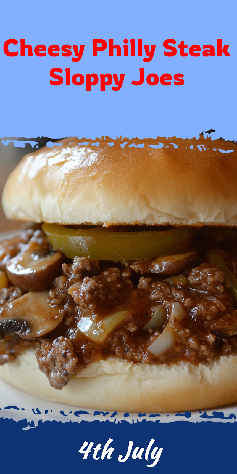 Philly Cheese Steak Sloppy Joes