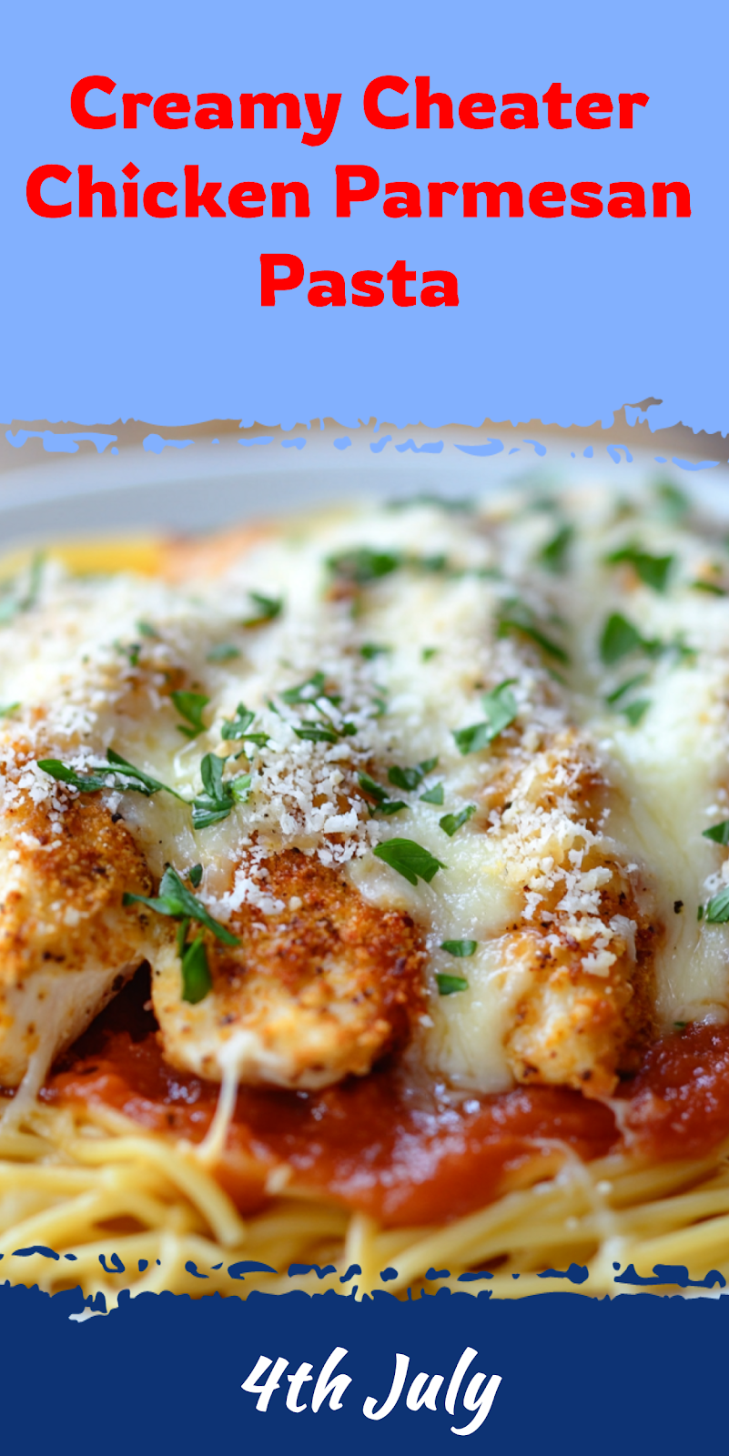 Cheater Chicken Parmesan Pasta