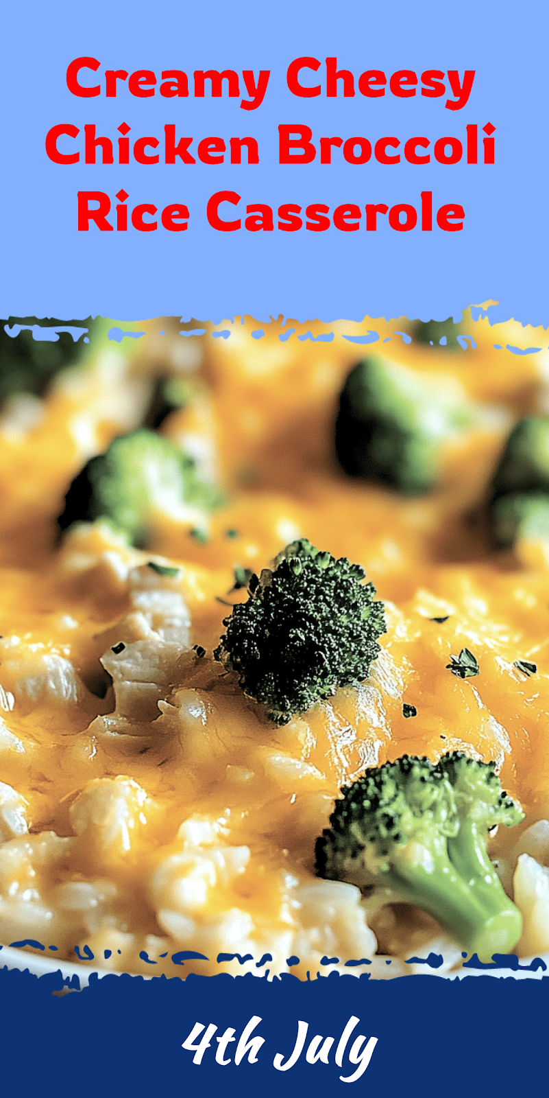 Cheesy Chicken Broccoli Rice Casserole Recipe