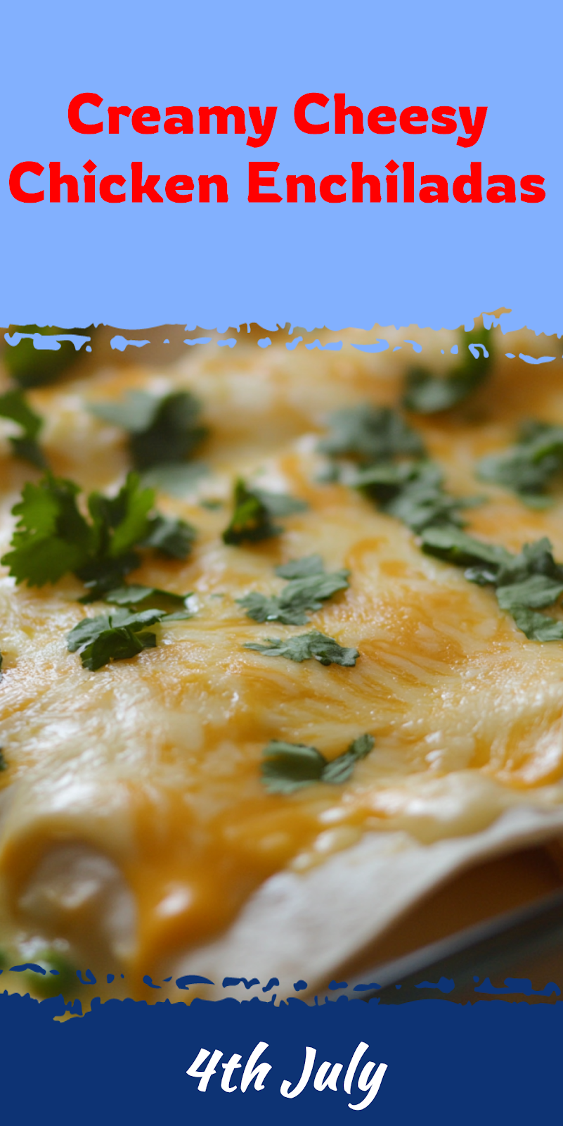 Chicken Enchiladas with Cheese Sauce