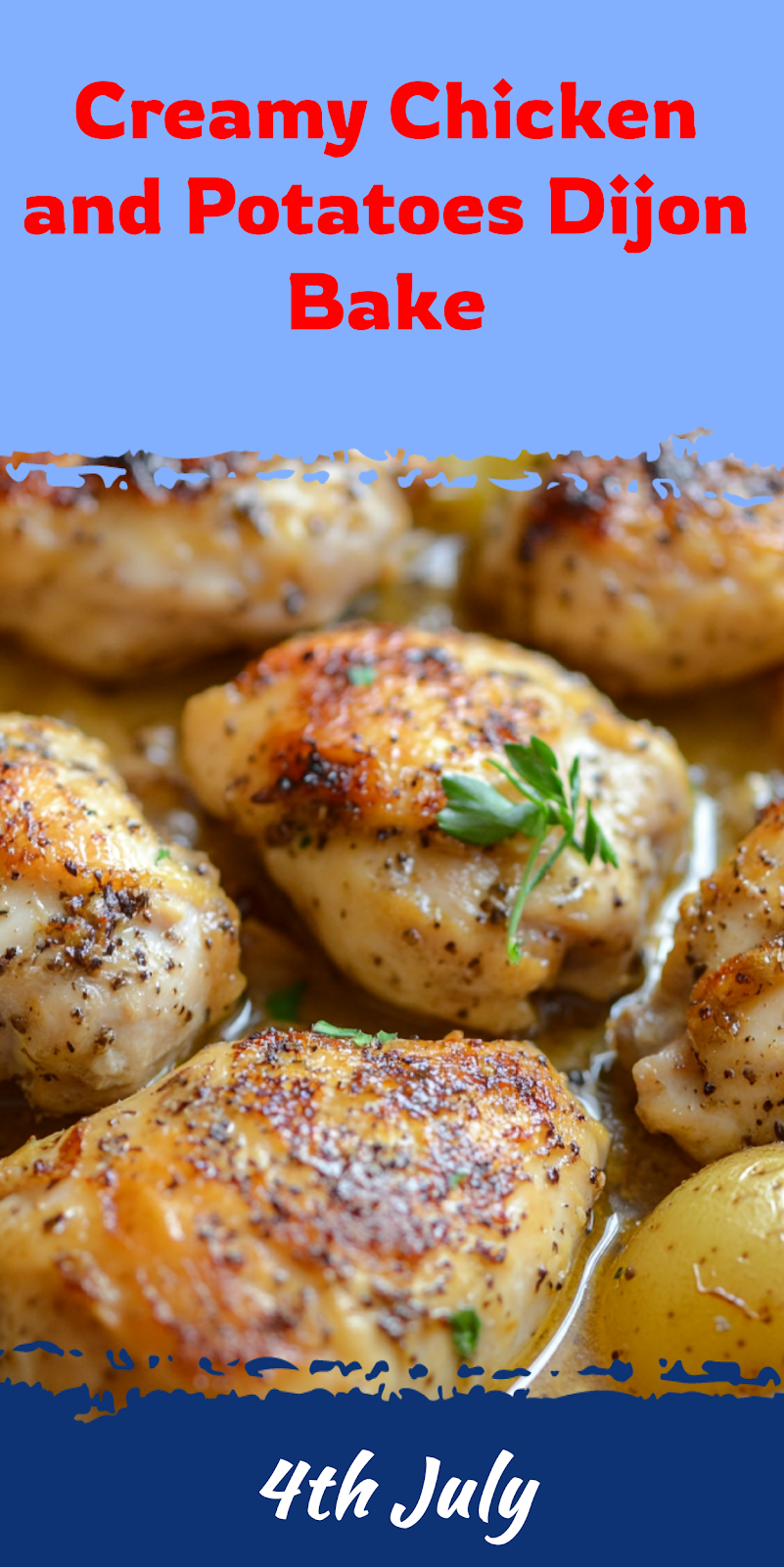 Chicken and Potatoes Dijon Bake