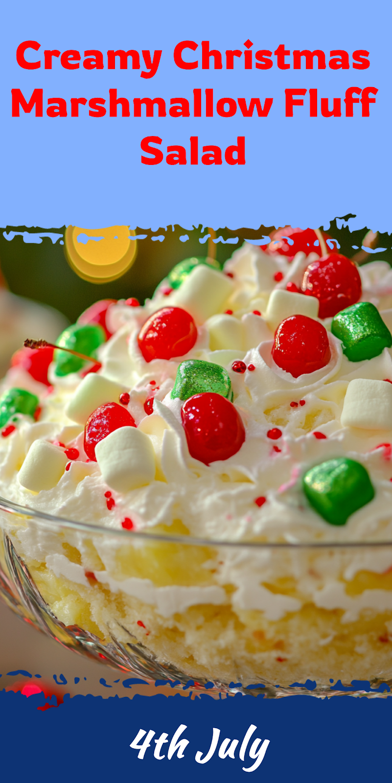 Christmas Marshmallow Fluff Salad