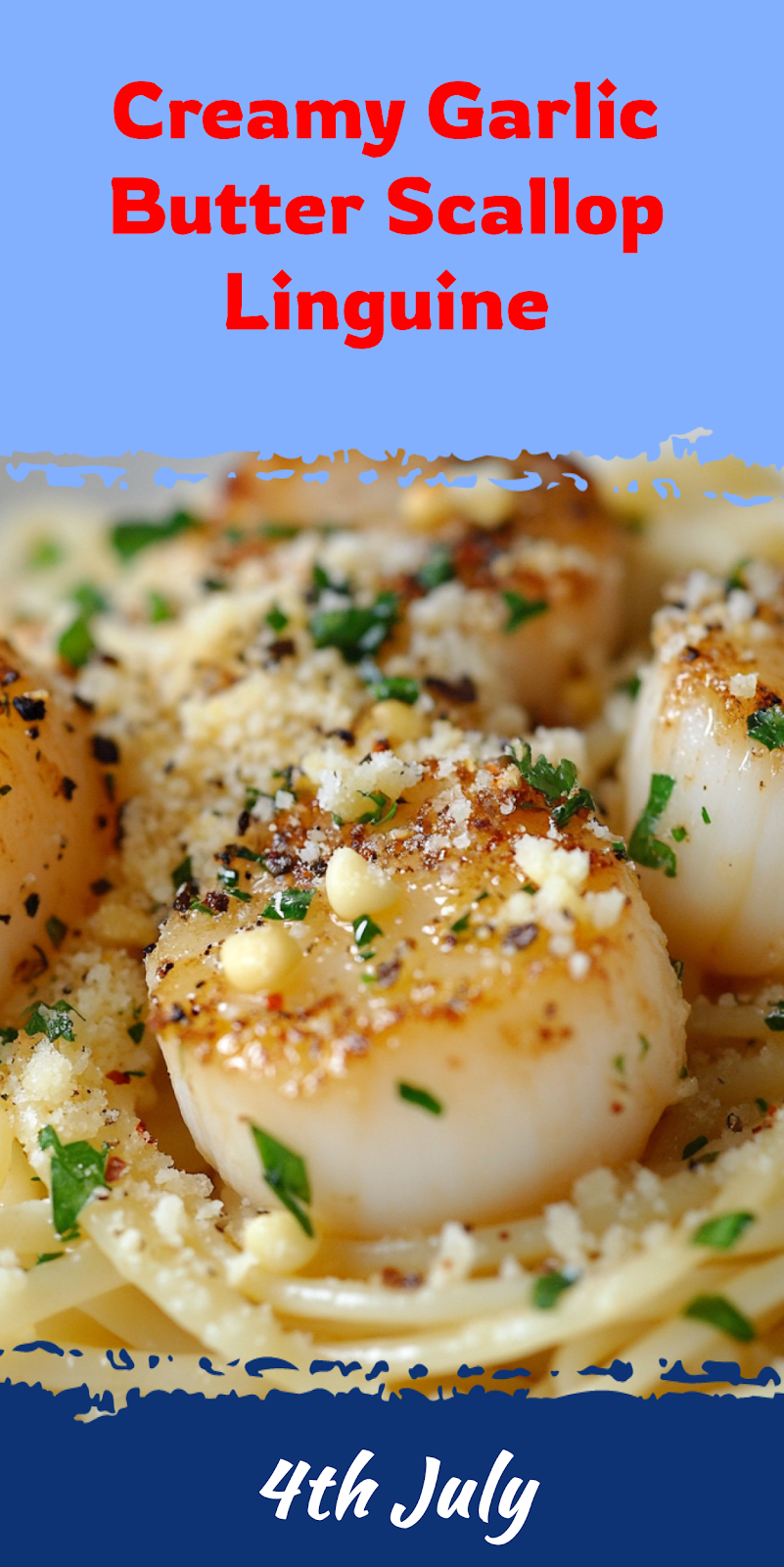 Garlic Butter Scallop Linguine