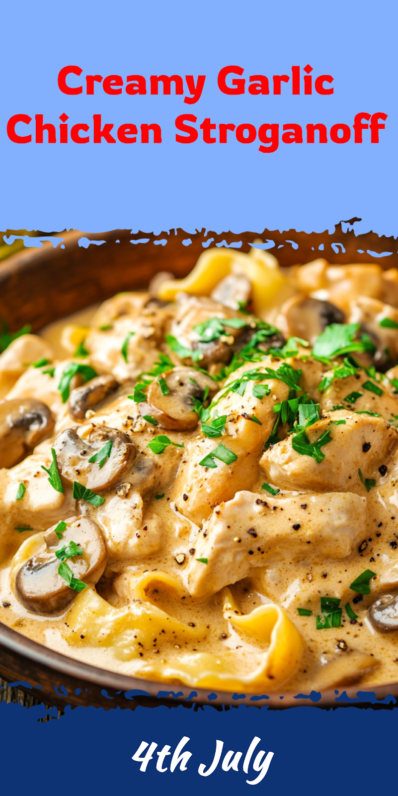 Creamy Chicken Stroganoff
