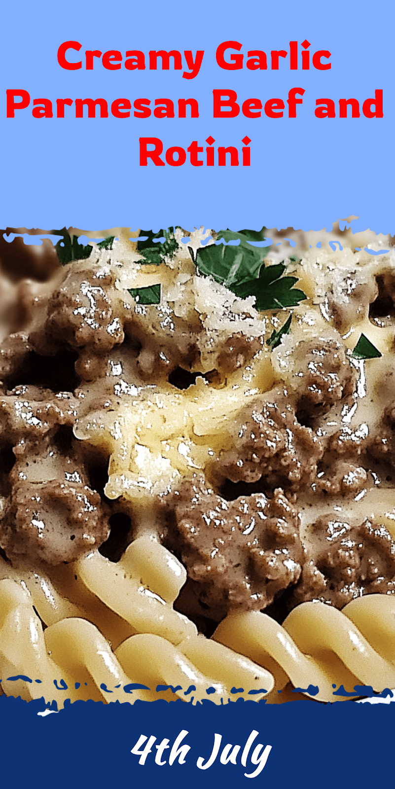 Garlic Parmesan Beef and Rotini Recipe
