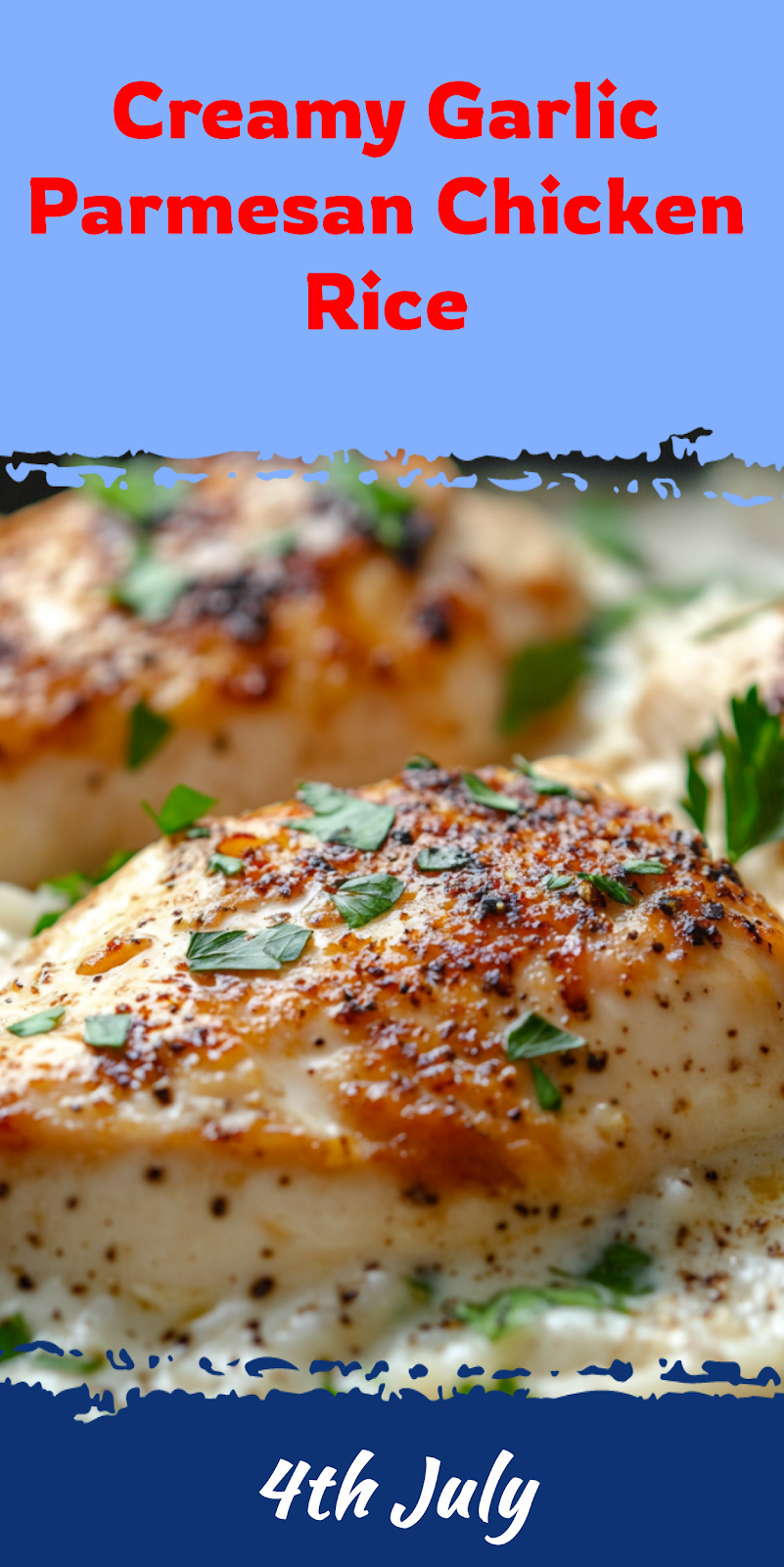 One-pan Creamy Parmesan Chicken Rice