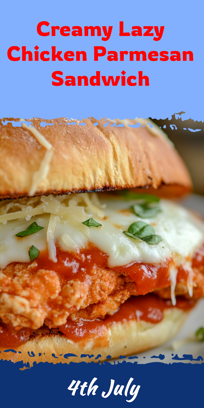 Lazy Chicken Parmesan Sandwich