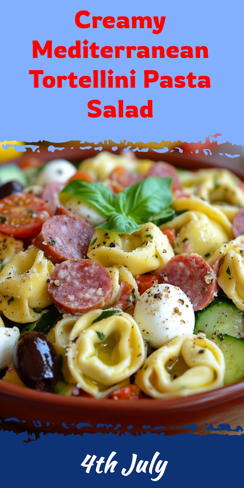 Mediterranean Tortellini Pasta Salad