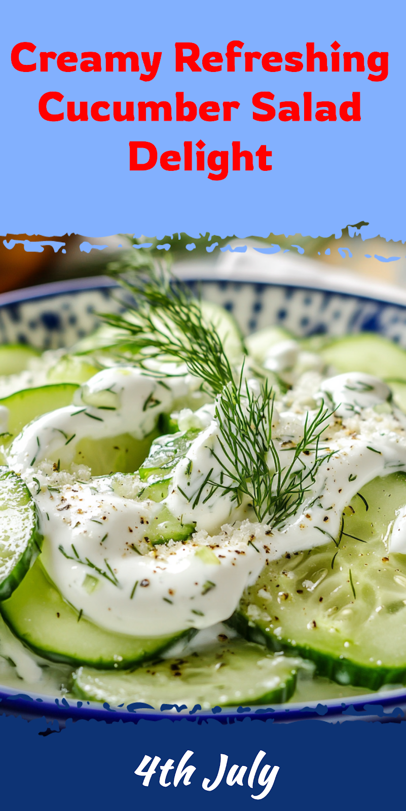 Creamy Cucumber Salad Delight