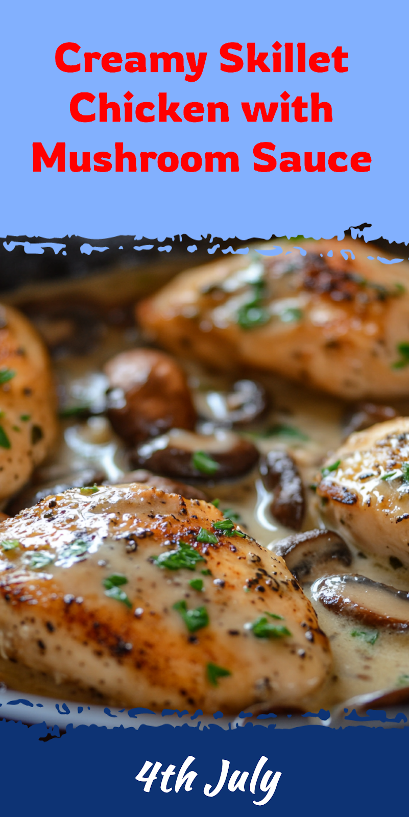 Skillet Chicken with Mushroom Sauce