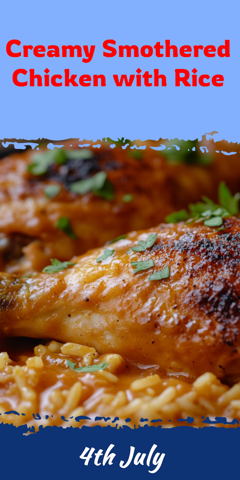 Smothered Chicken with Rice