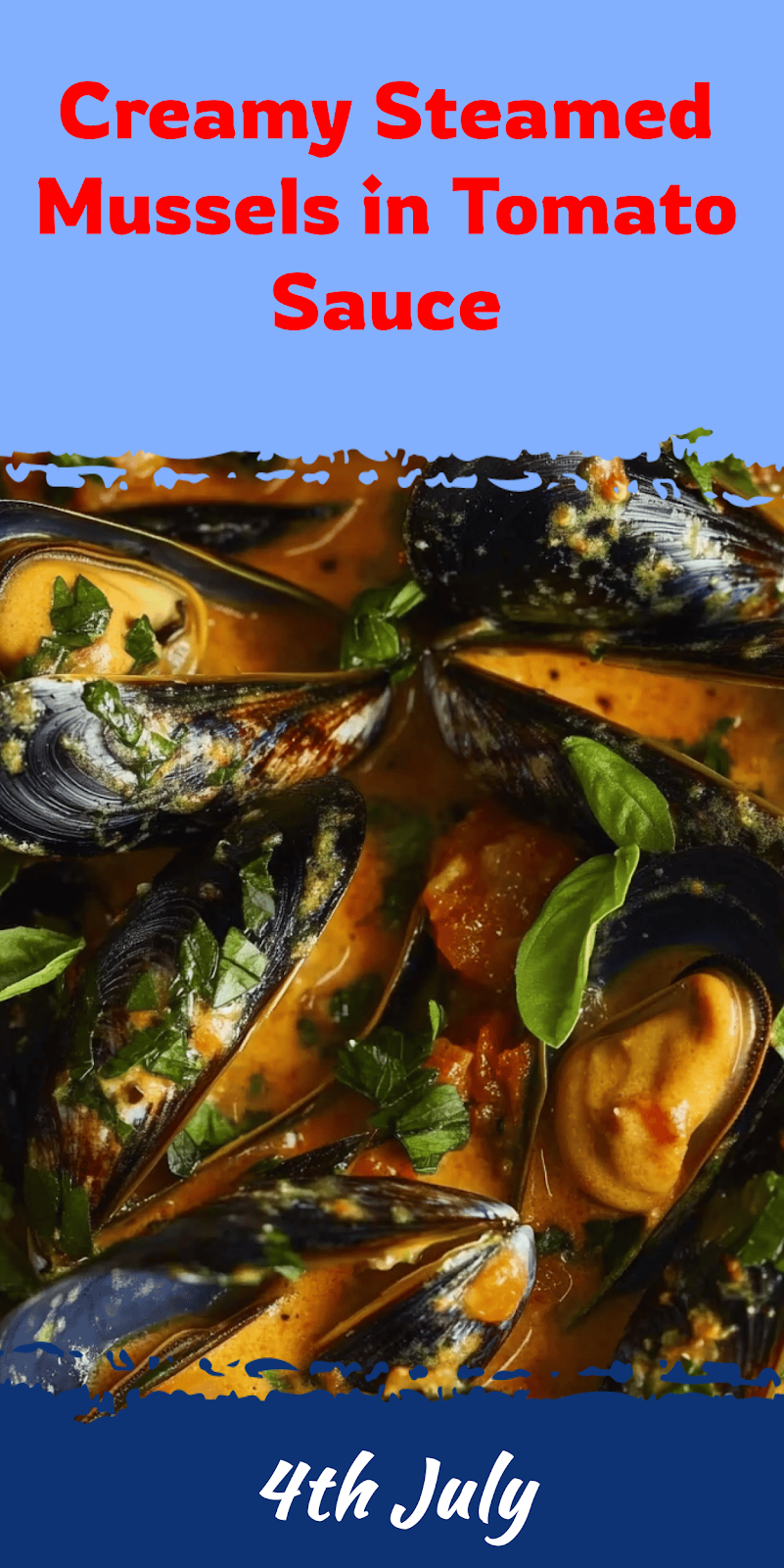 Steamed Mussels in Tomato Cream Sauce Recipe