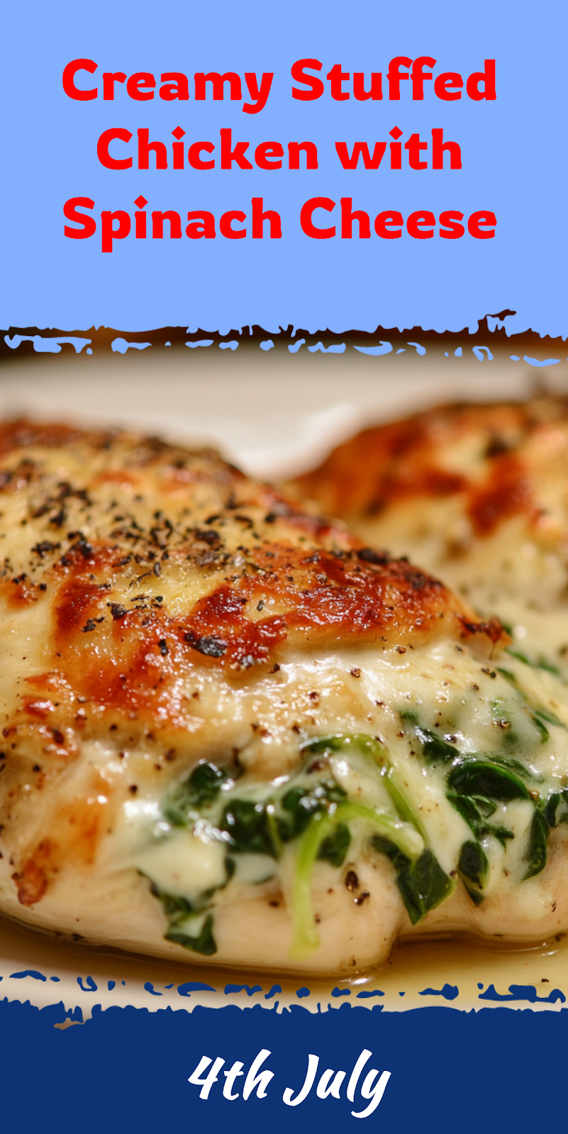 Stuffed Chicken with Spinach Cheese