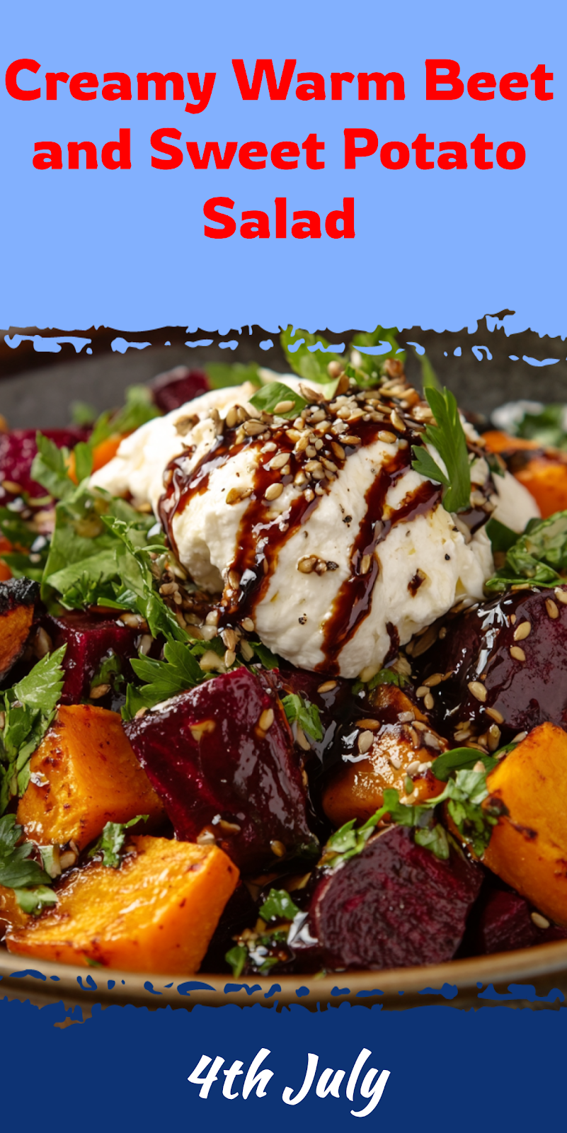 Warm Beet and Sweet Potato Salad