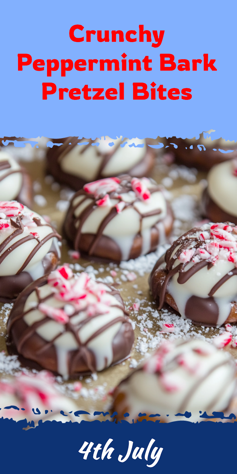 Peppermint Bark Pretzel Bites