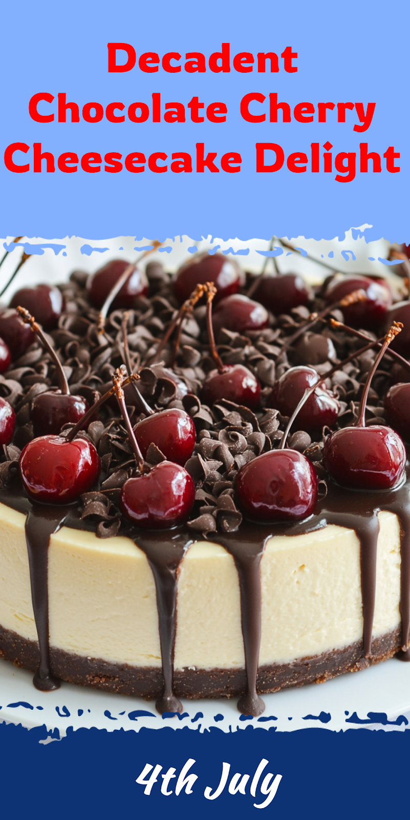 Chocolate Cherry Cheesecake