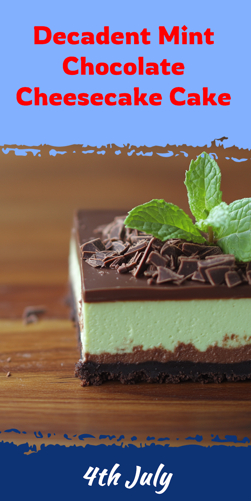 Mint Chocolate Cheesecake Cake