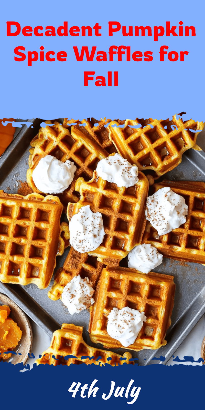 Pumpkin Spice Waffles Recipe for Fall Mornings