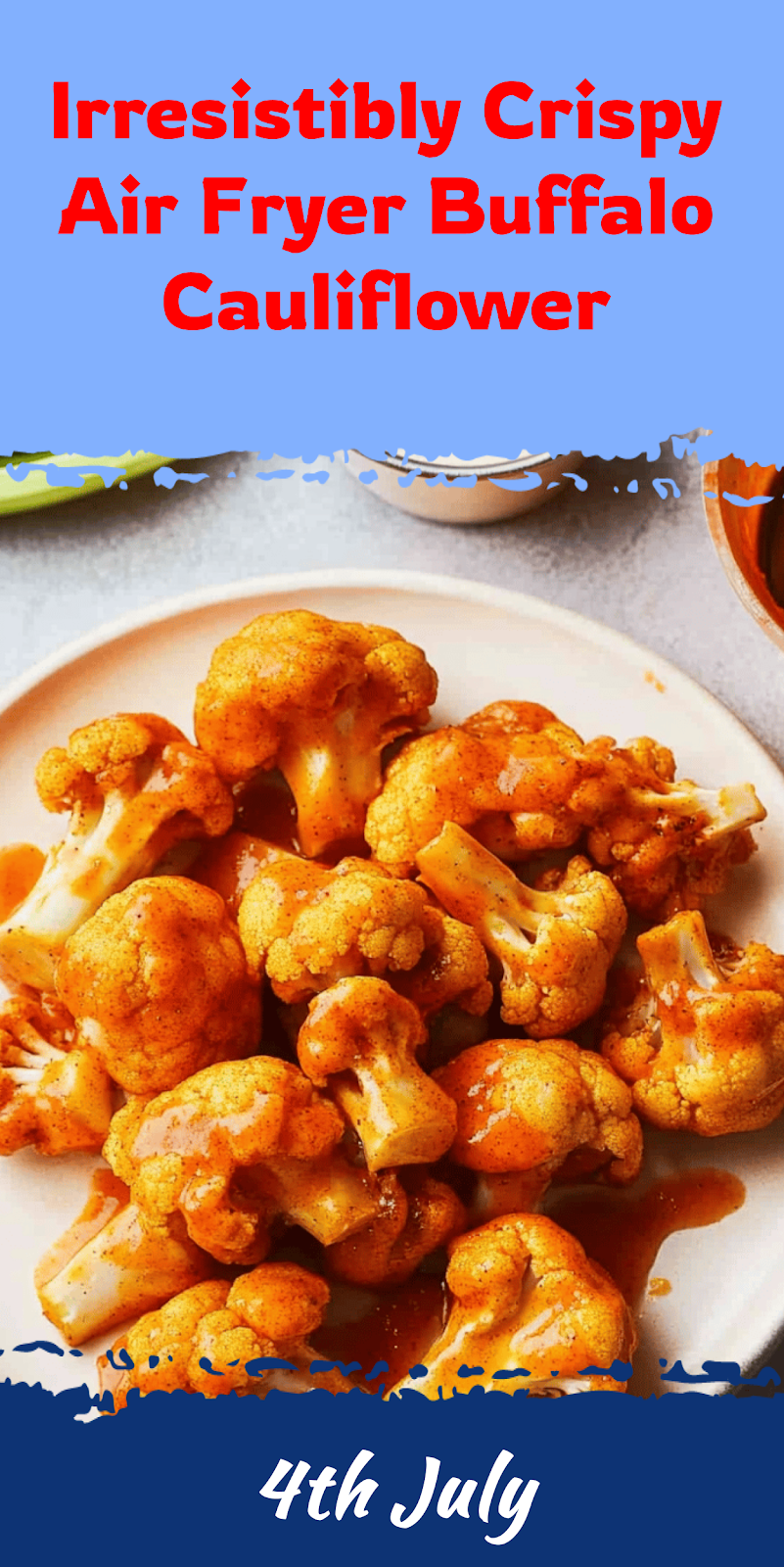 Crispy Air Fryer Buffalo Cauliflower Recipe