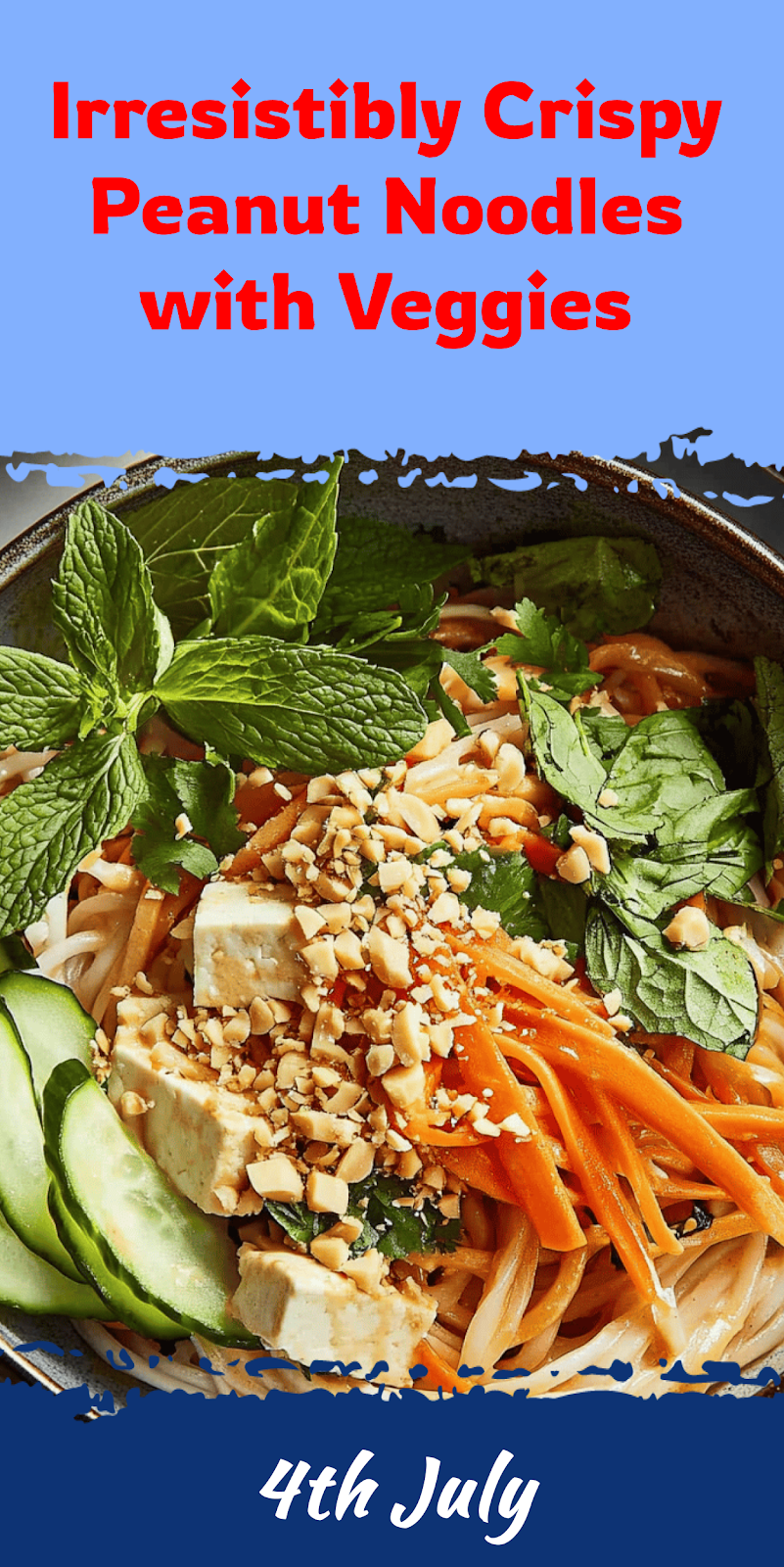 Crispy Peanut Noodles with Veggies Recipe