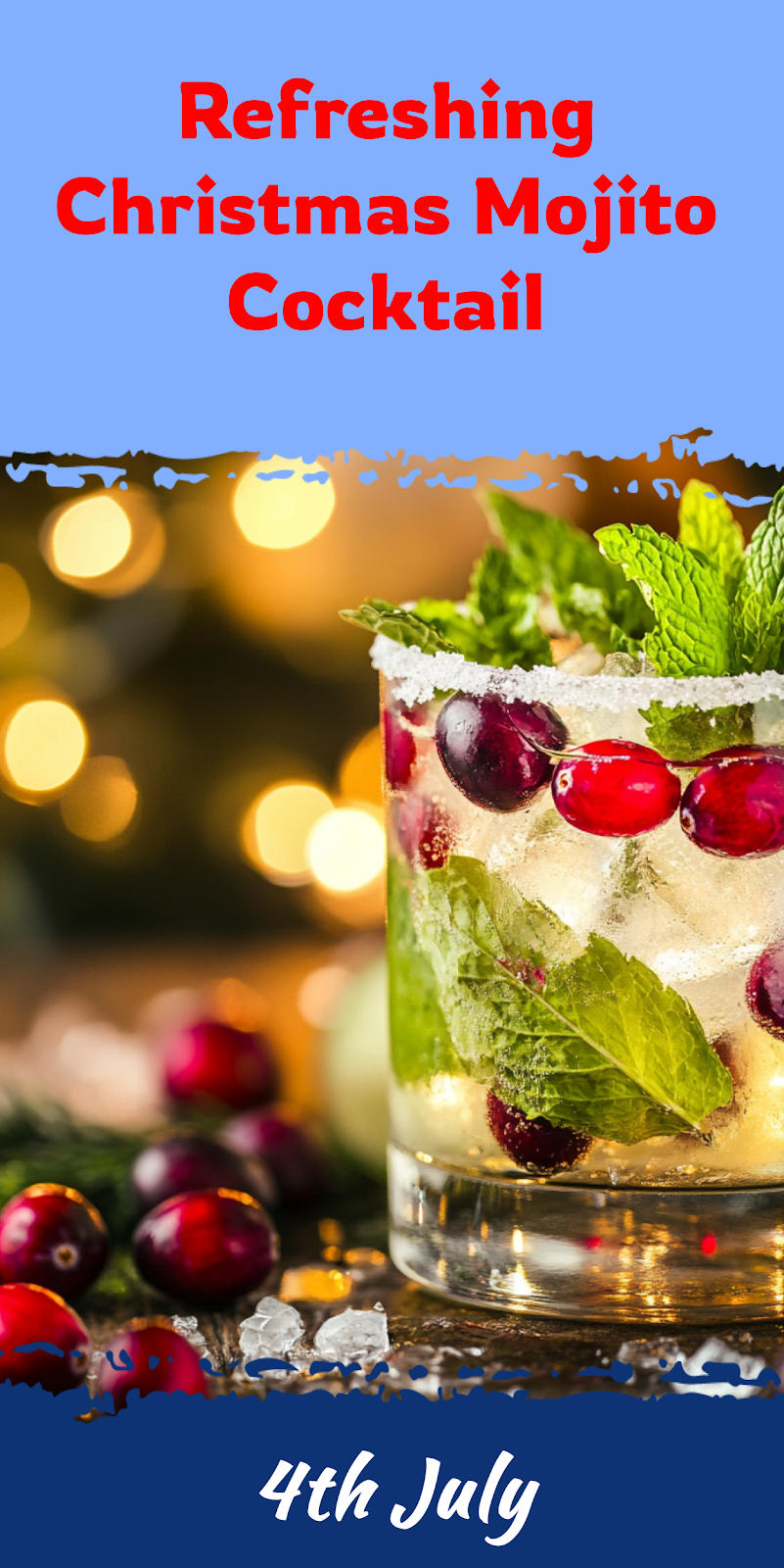 Christmas Mojito Cocktail