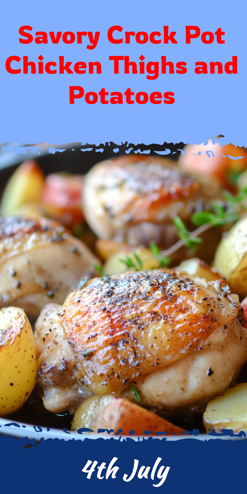 Crock Pot Chicken Thighs and Potatoes