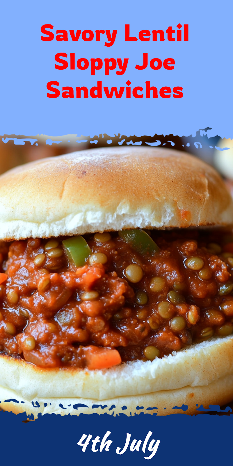 Lentil Sloppy Joe Sandwiches