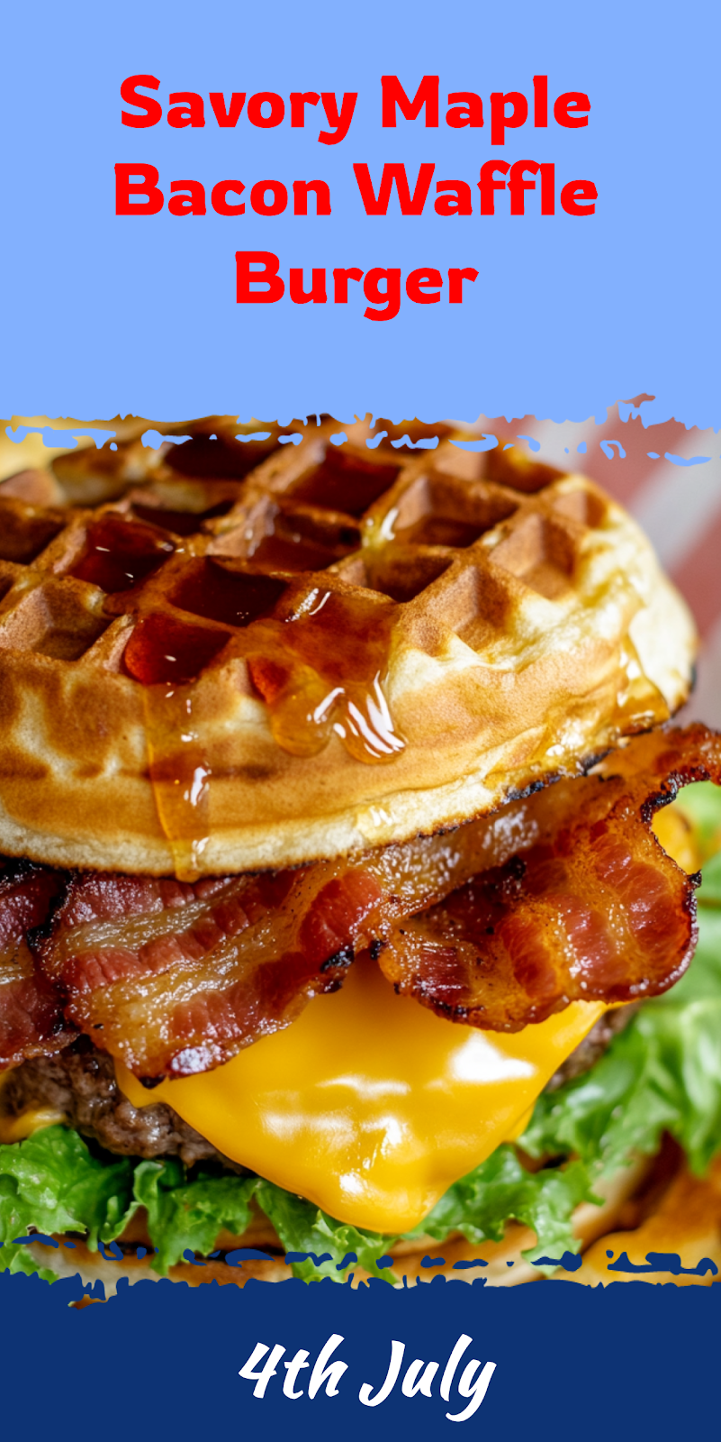 Maple Bacon Waffle Burger