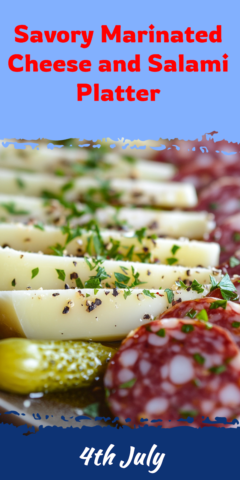 Marinated Cheese and Salami Platter