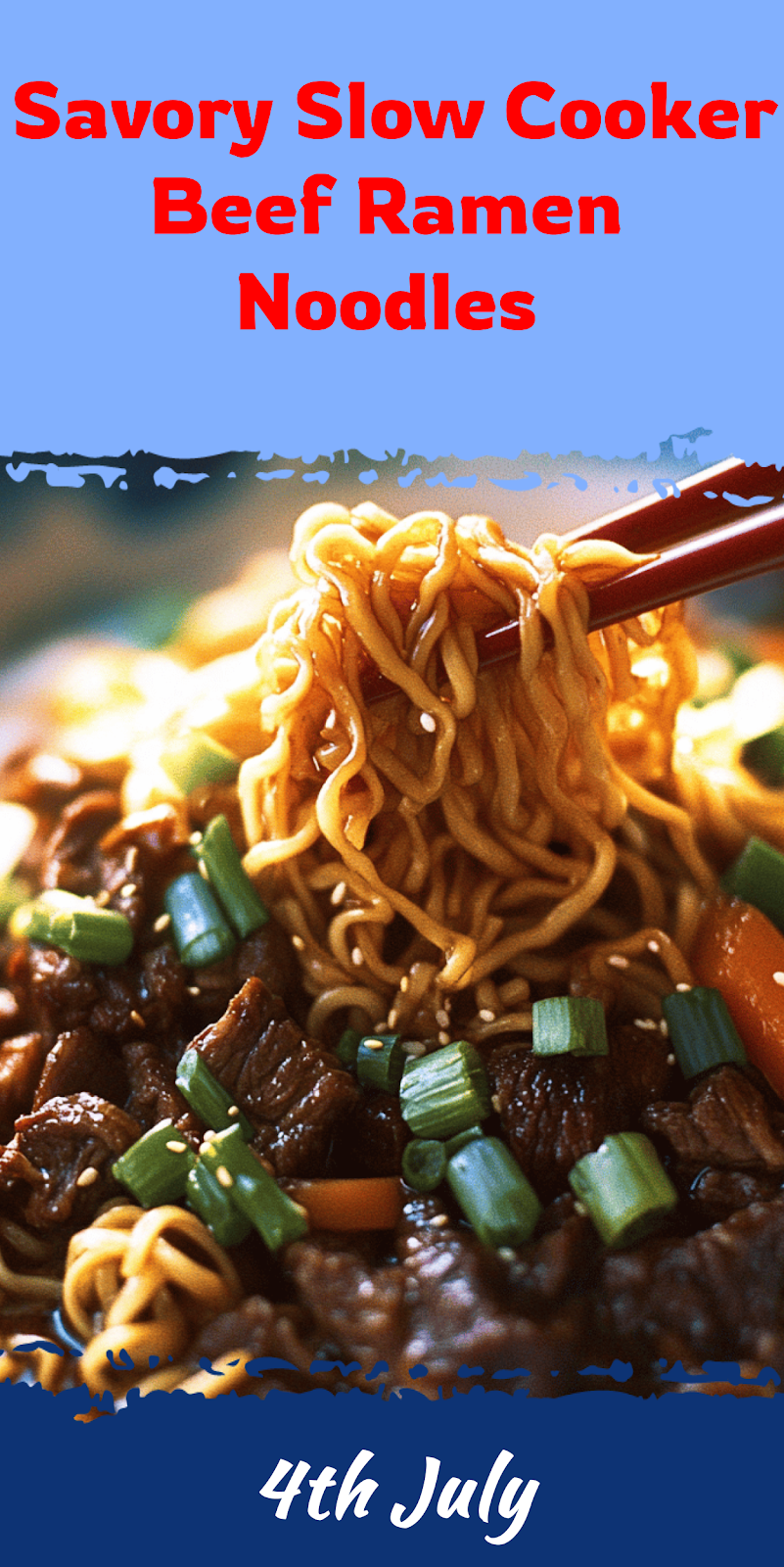 Slow Cooker Beef Ramen Noodles Recipe
