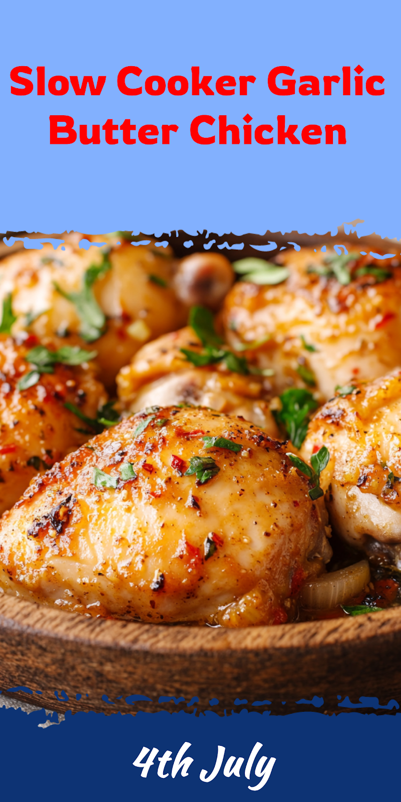 Slow Cooker Garlic Chicken