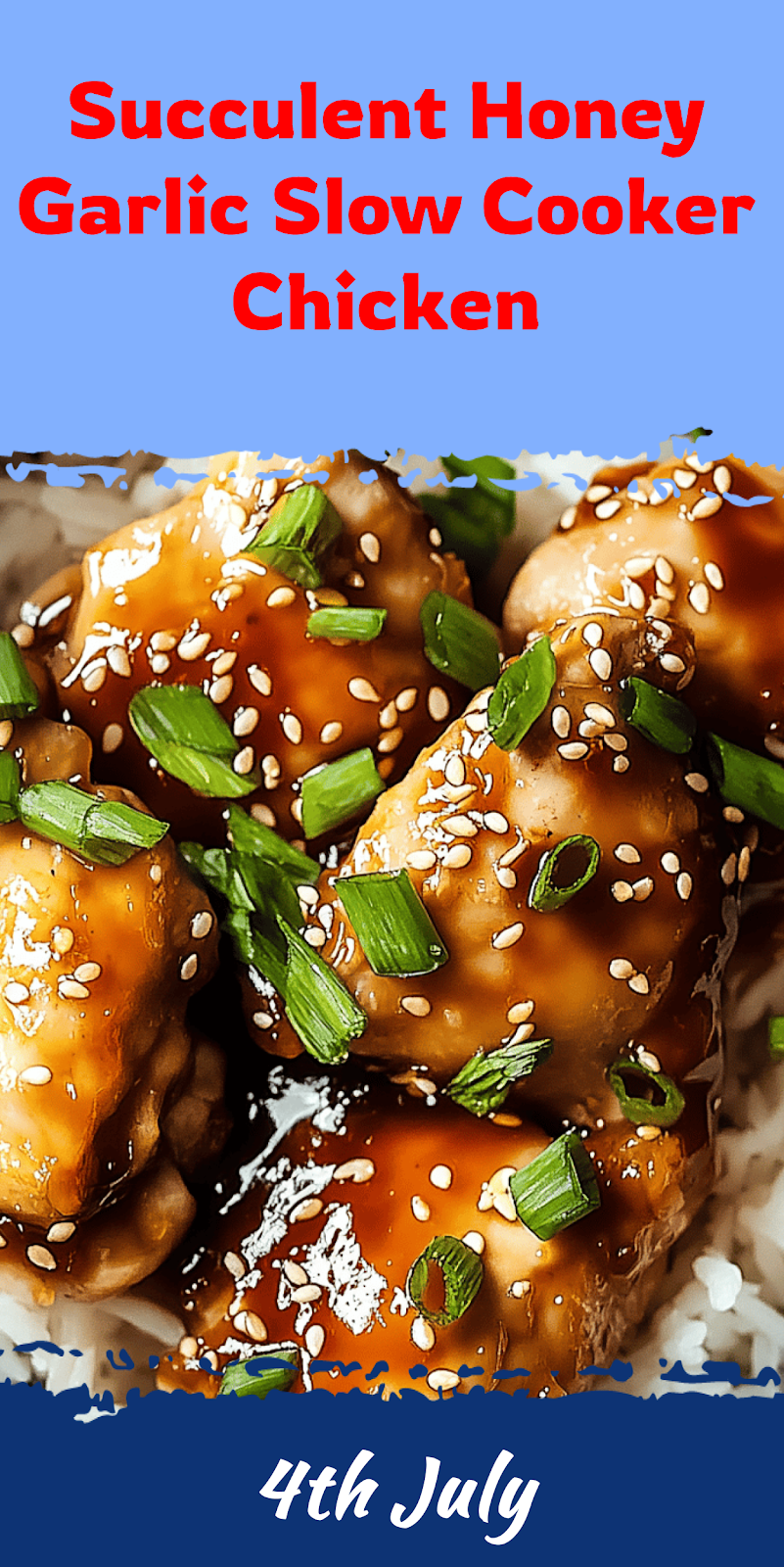 Honey Garlic Slow Cooker Chicken Thighs Recipe