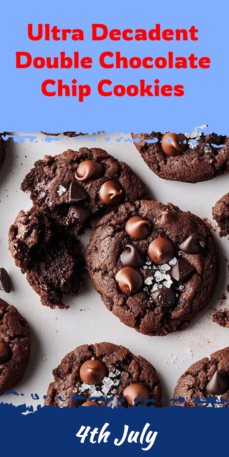 Decadent Double Chocolate Chip Cookies Recipe