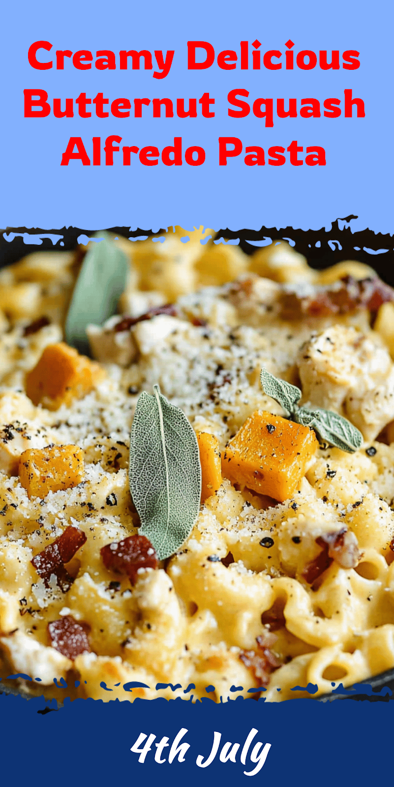 Creamy Butternut Squash Alfredo Pasta Recipe