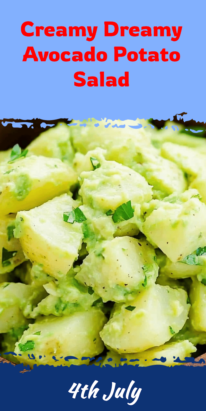 Creamy Avocado Potato Salad Recipe