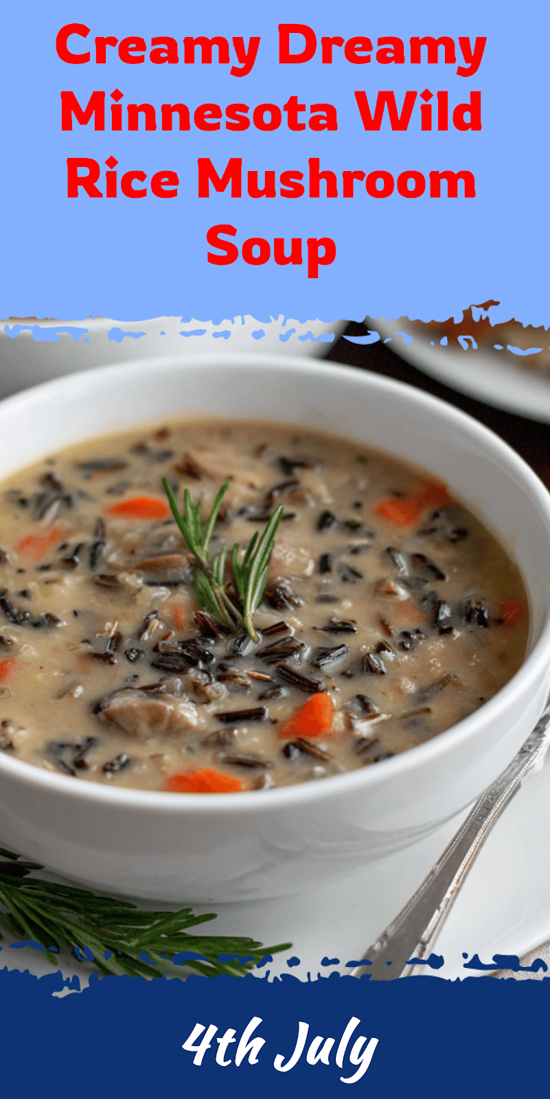 Creamy Minnesota Wild Rice Mushroom Soup