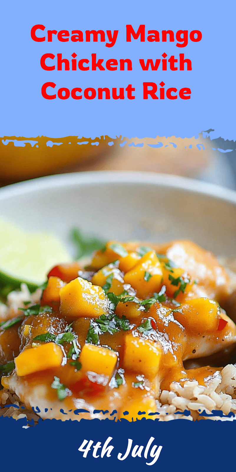 Mango Chicken with Creamy Coconut Rice Recipe