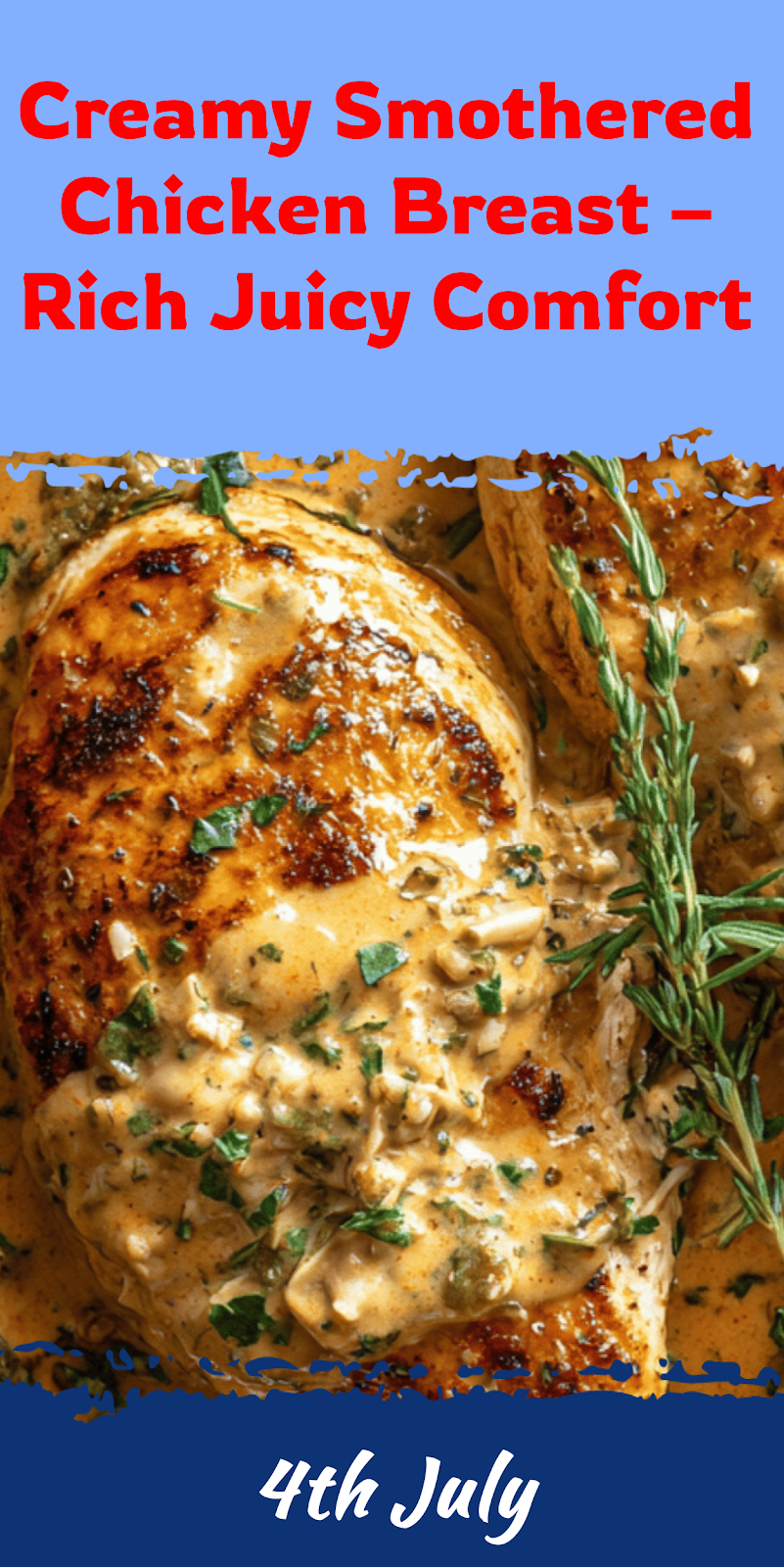 Smothered Chicken Breast – Rich Juicy Comfort Dish