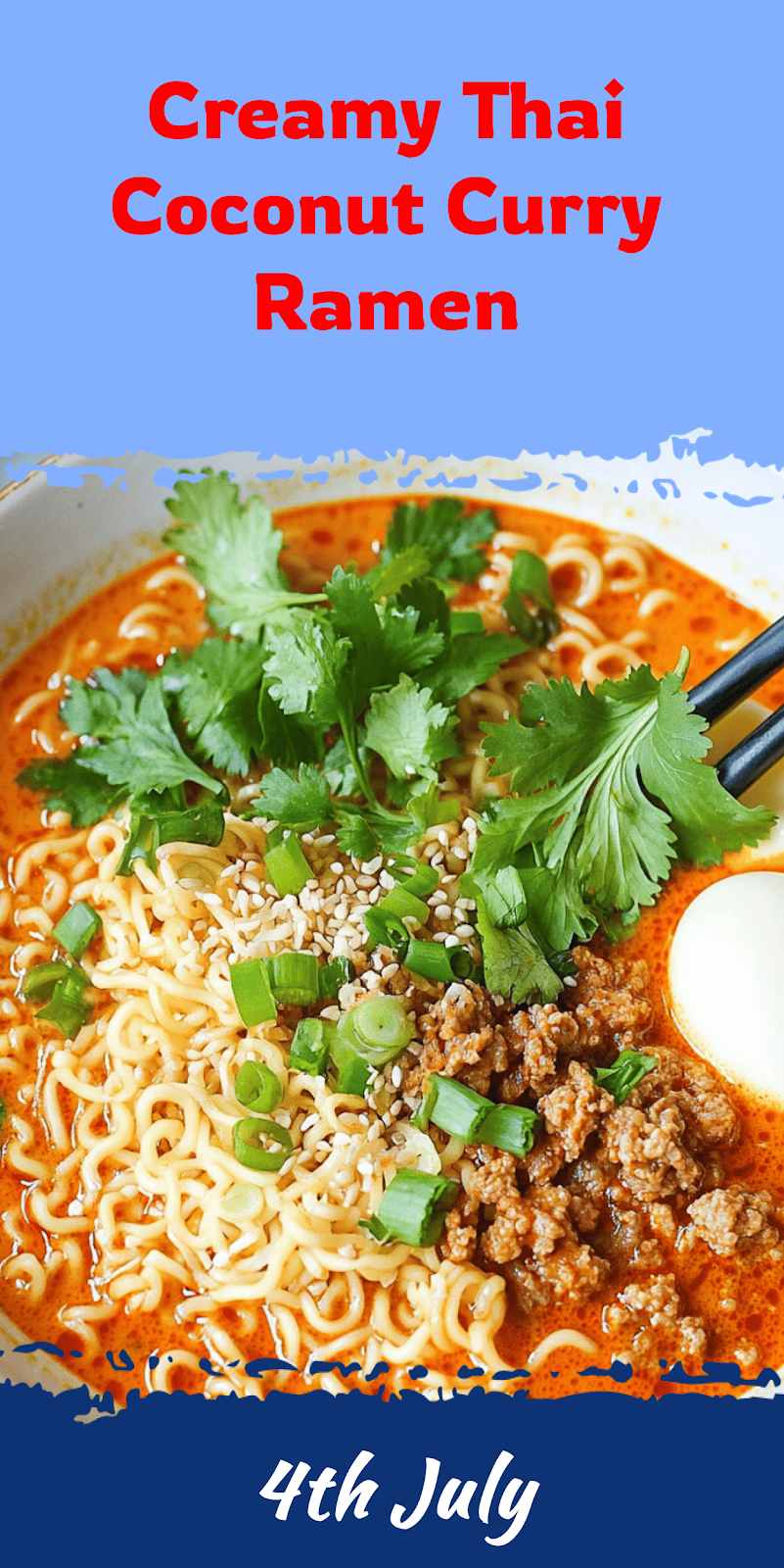 Thai Coconut Curry Ramen Recipe