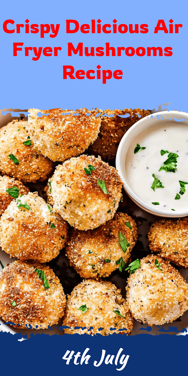 Crispy Air Fryer Mushrooms Recipe
