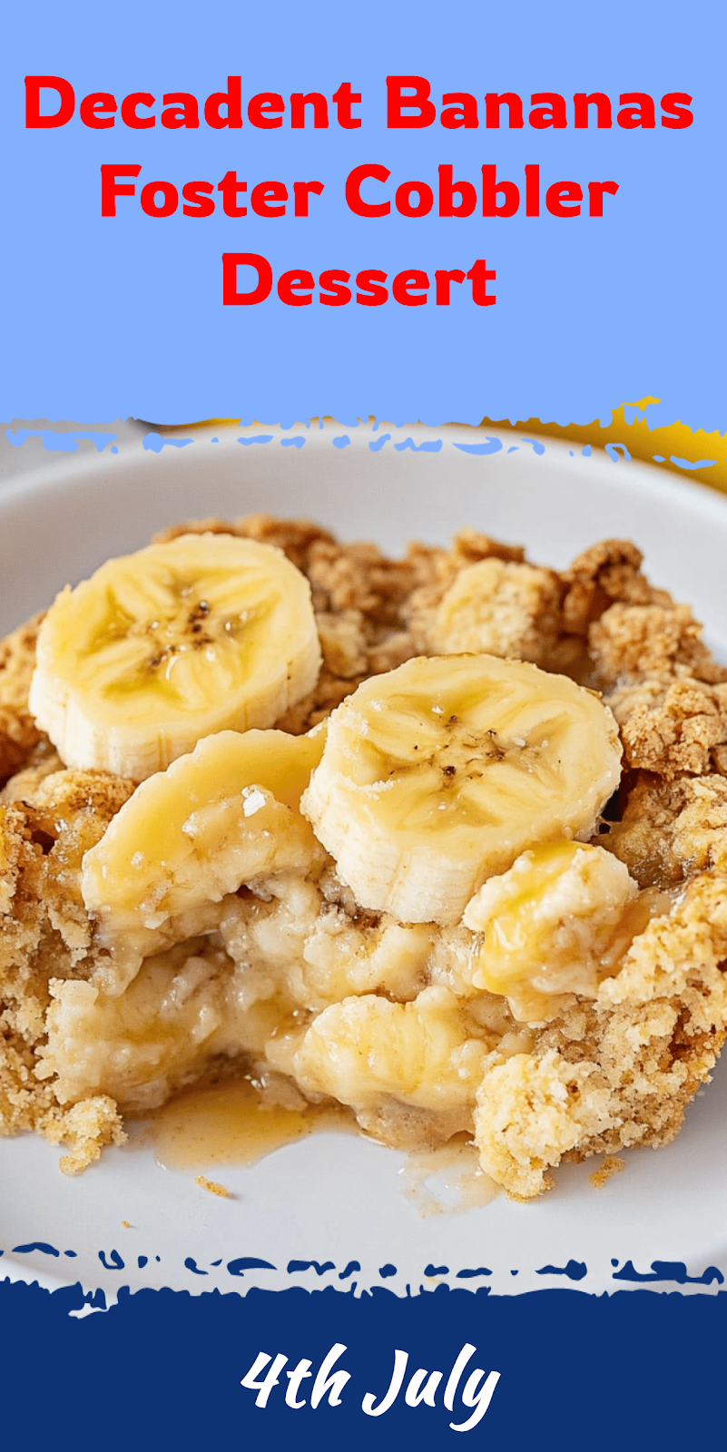 Bananas Foster Cobbler Recipe Easy Dessert