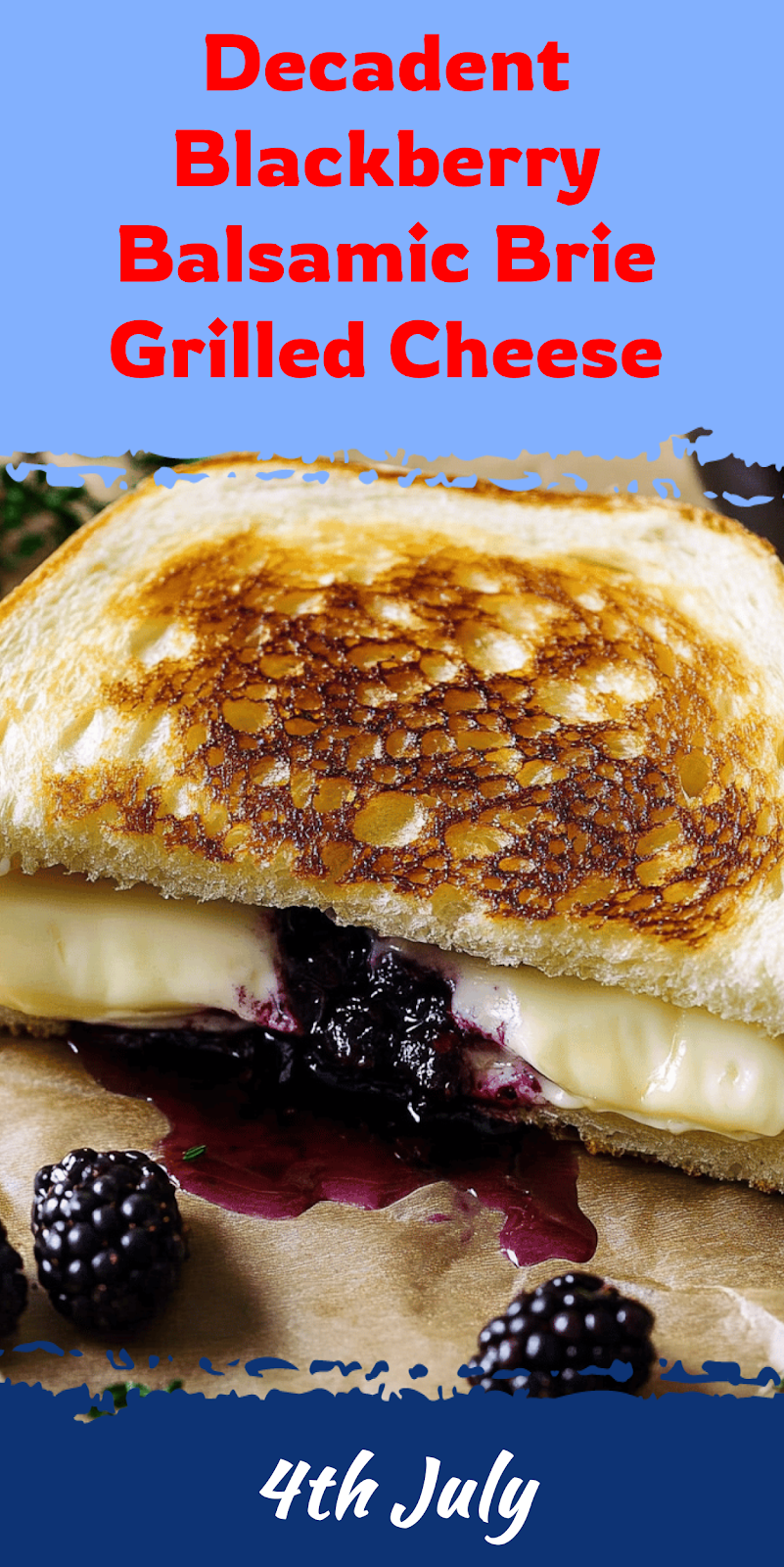 Blackberry Balsamic Brie Grilled Cheese Recipe