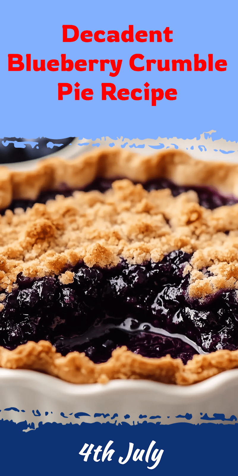 Blueberry Crumble Pie Recipe