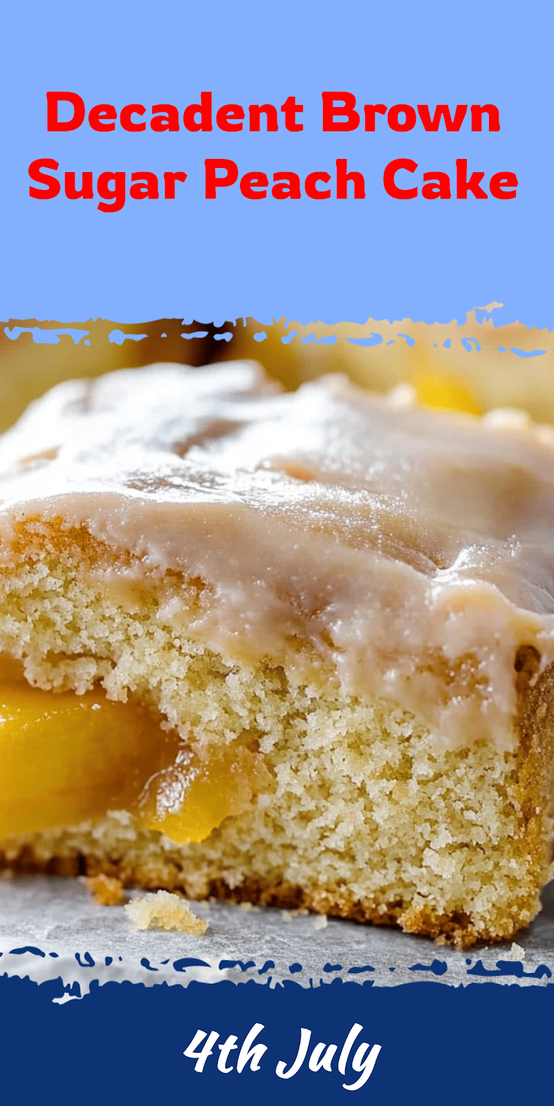 Brown Sugar Peach Cake Recipe