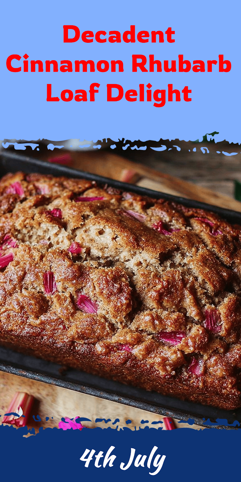 Cinnamon Rhubarb Loaf for Cozy Mornings