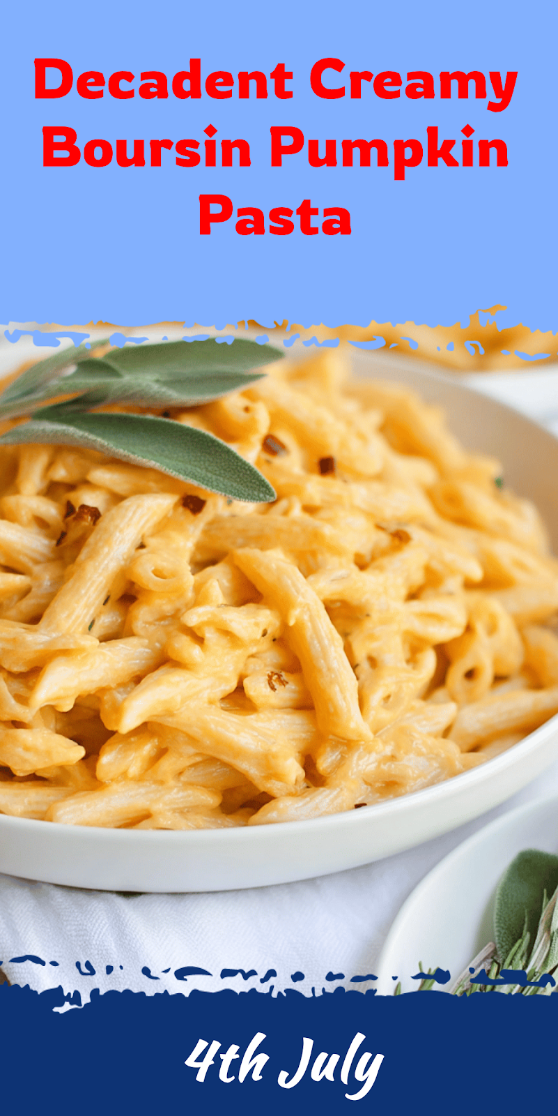 Creamy Boursin Pumpkin Pasta for Fall