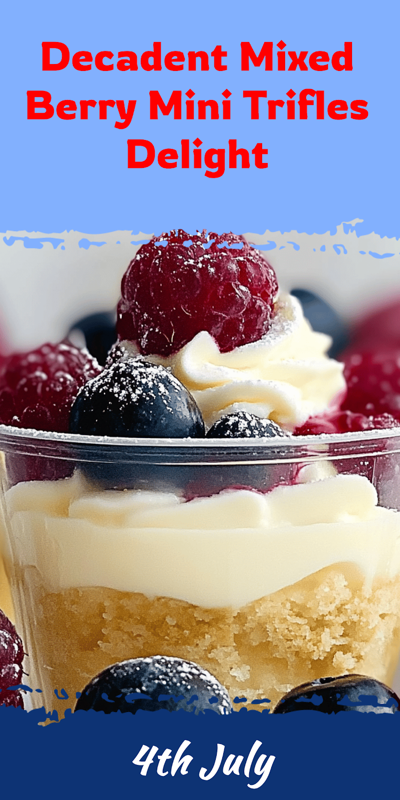 Mixed Berry Mini Trifles Recipe for Dessert Lovers