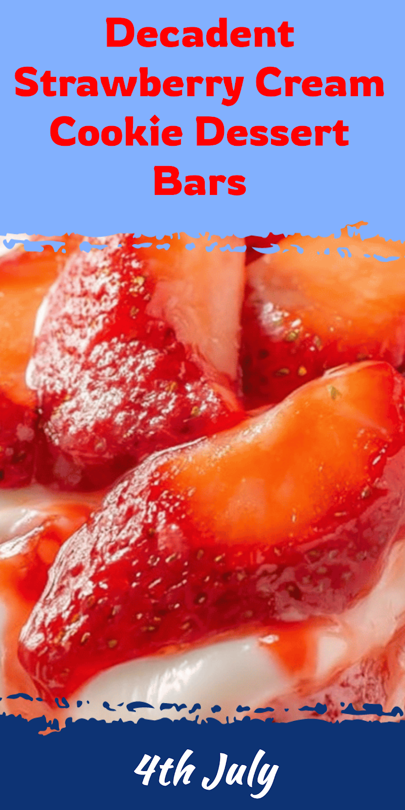 Strawberry Cream Cookie Dessert Bars