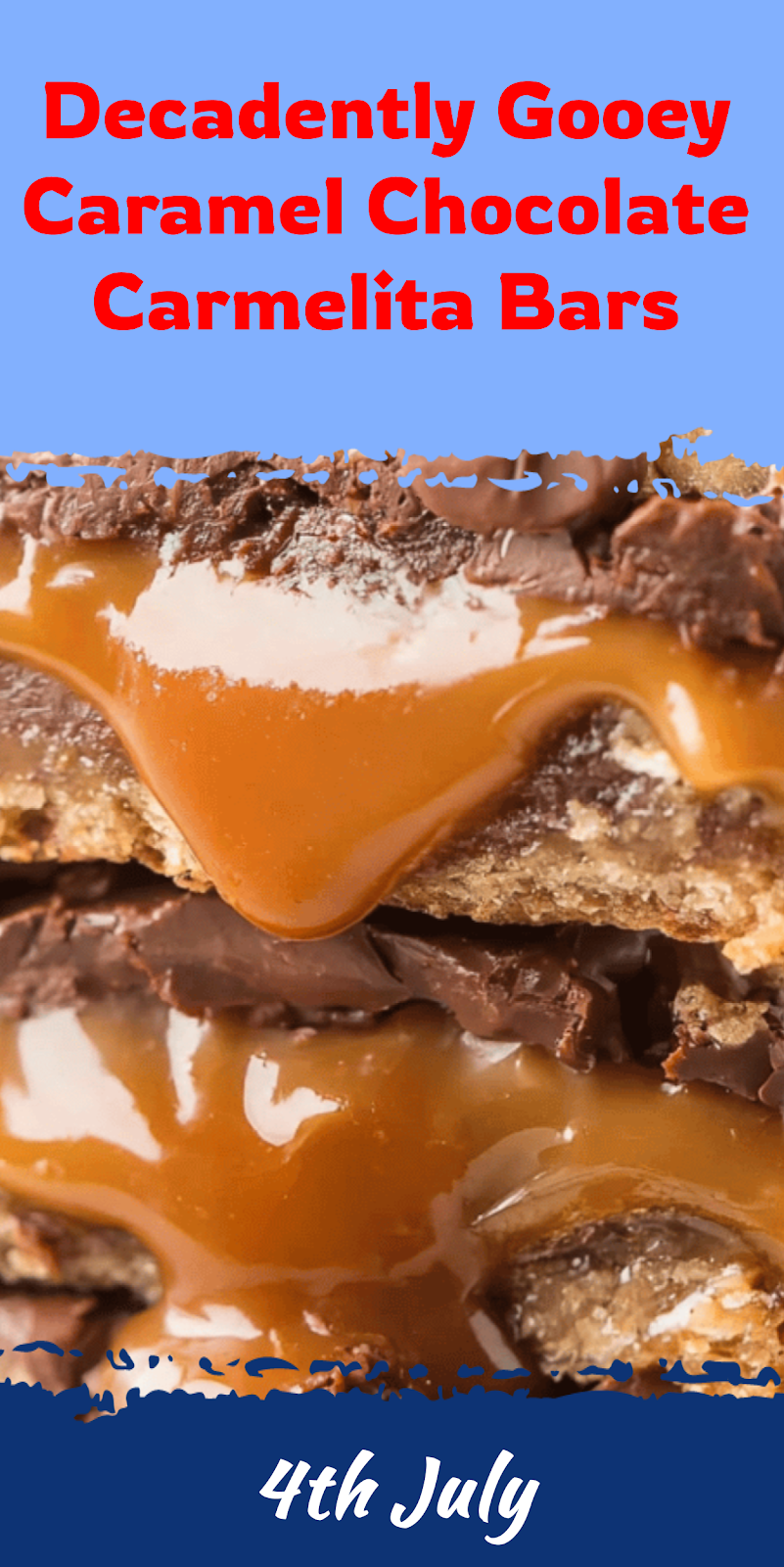 Gooey Caramel Chocolate Carmelita Bars