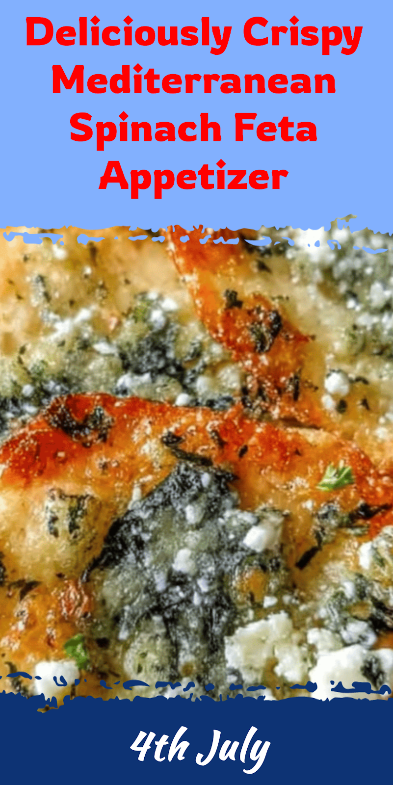 Mediterranean Spinach Feta Crisps Easy Appetizer